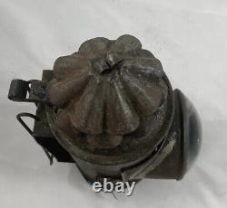 Antique Police Dietz Xmas Tree Bullseye Flashlight Oil Lantern with Oil Resevoir