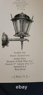 Antique Porch Light Sconce Murlin Mfg. Bronze Tudor Vintage Lantern