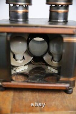 Antique Postcard Projector Magic Lantern 1900's copper flash vintage light NICE