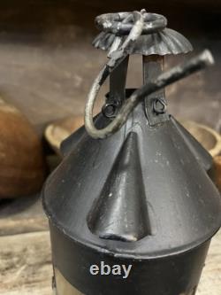 Antique Primitive Candle Lantern. Mica Lantern. Mid 1800's