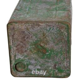 Antique Primitive Rustic Lidded Tin Lantern