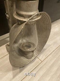Antique RARE LARGE C. T. Ham Mfg. Co. No. 20 Inspectors Railroad Lantern As Is