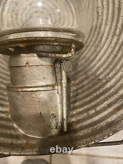 Antique RARE LARGE C. T. Ham Mfg. Co. No. 20 Inspectors Railroad Lantern As Is