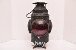 Antique RR Adlake Lamp Lantern 4 Way Railroad Switch Signal Train Vintage Light
