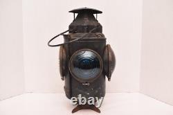 Antique RR Adlake Lamp Lantern 4 Way Railroad Switch Signal Train Vintage Light