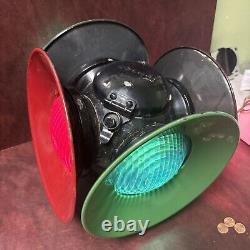Antique RR Adlake Lamp Lantern 4 Way Railroad Switch Signal Train Vintage Light