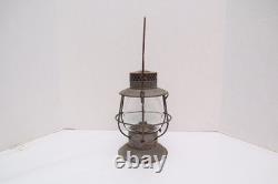 Antique RR Dietz Railroad Lantern Bell Bottom vintage Embossed Globe