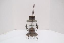 Antique RR Dietz Railroad Lantern Bell Bottom vintage Embossed Globe