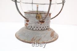 Antique RR Dietz Railroad Lantern Bell Bottom vintage Embossed Globe