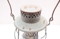 Antique RR Dietz Railroad Lantern Bell Bottom vintage Embossed Globe