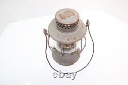Antique RR Dietz Railroad Lantern Bell Bottom vintage Embossed Globe