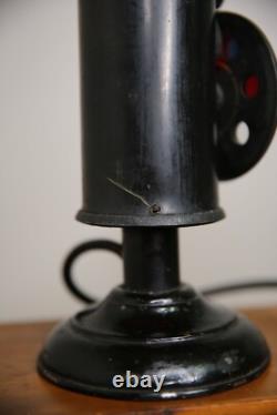 Antique Railroad Lantern Marine Service Color Blind Detector RARE Wood case Antique Railroad Lantern Marine Service Color Blind Detector RARE Wood case
