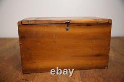 Antique Railroad Lantern Marine Service Color Blind Detector RARE Wood case