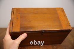 Antique Railroad Lantern Marine Service Color Blind Detector RARE Wood case