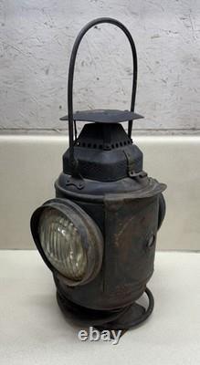 Antique Railroad Lantern The ADLAKE Non-Sweating Lamp CHICAGO