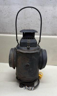 Antique Railroad Lantern The ADLAKE Non-Sweating Lamp CHICAGO