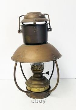 Antique Railroad Style Lantern Oil Lamp Ideal Brenner 20''' Burner with Chimney