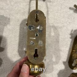 Antique Railroad Train Oil Lantern Wall Sconce Candle Lamp Light Fixture Brass-3