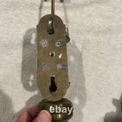 Antique Railroad Train Oil Lantern Wall Sconce Candle Lamp Light Fixture Brass-3