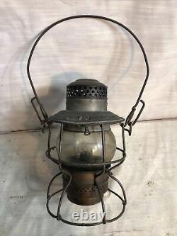 Antique Railroad lantern D&H Co Delaware Hudson RR Adams & Westlake 1-42