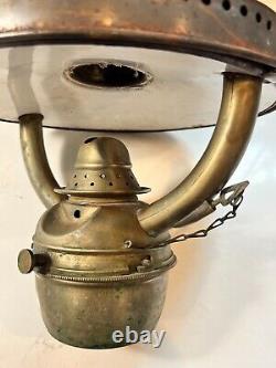 Antique Rare 1800's Ship Oil Lantern Lamp Made in England Nice