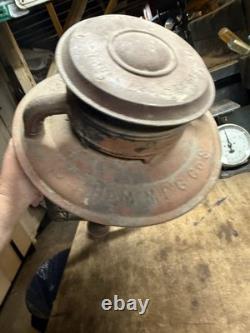 Antique Rare 1886 C. T. Ham Mfg Co No 9 Globe Street Oil Light Lamp Lantern USA