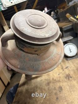 Antique Rare 1886 C. T. Ham Mfg Co No 9 Globe Street Oil Light Lamp Lantern USA