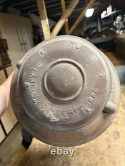 Antique Rare 1886 C. T. Ham Mfg Co No 9 Globe Street Oil Light Lamp Lantern USA