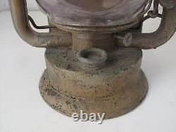 Antique Rayo no. 76 Kerosene Lantern with Bullseye Lens 1900s