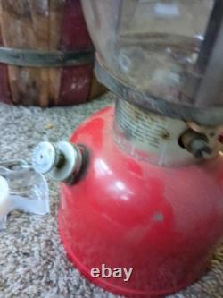 Antique Red Coleman Lantern Vintage All Original