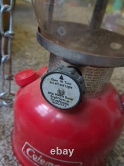 Antique Red Coleman Lantern Vintage All Original