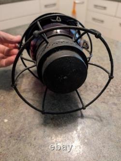 Antique Red Globe Railroad RR Lantern Adlake USA 3-33 C. M. ST. P & P