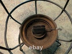 Antique Red Globe Railroad RR Lantern Adlake USA 3-33 C. M. ST. P & P