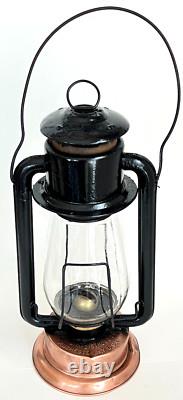 Antique Richard Strong PRISCO No 2 Copper Base/Tank Lantern 16 in Rochester NY