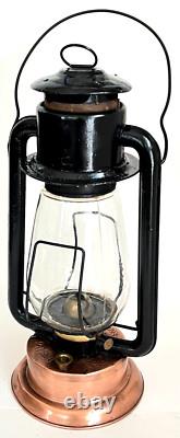 Antique Richard Strong PRISCO No 2 Copper Base/Tank Lantern 16 in Rochester NY