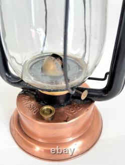 Antique Richard Strong PRISCO No 2 Copper Base/Tank Lantern 16 in Rochester NY