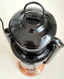 Antique Richard Strong PRISCO No 2 Copper Base/Tank Lantern 16 in Rochester NY