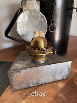 Antique SEAHORSE Blackout SIGNAL LANTERN Military NAUTICAL Ship WWII British VTG