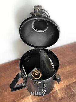 Antique SEAHORSE Blackout SIGNAL LANTERN Military NAUTICAL Ship WWII British VTG