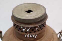 Antique Santa Fe Railroad Lantern VERY RARE Embossed Globe 1909 Electrified