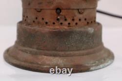 Antique Santa Fe Railroad Lantern VERY RARE Embossed Globe 1909 Electrified