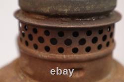 Antique Santa Fe Railroad Lantern VERY RARE Embossed Globe 1909 Electrified