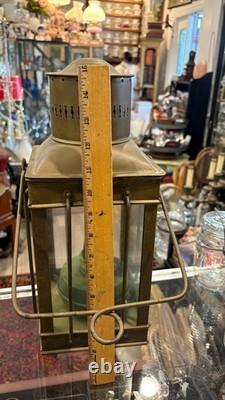Antique Sherwoods Brass Nautical Oil Lantern, English, Late 1800s-Early 1900s