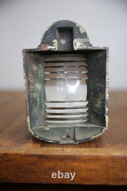 Antique Ship Lantern Brass Bronze light Nautical Marine boat wall sconce vintage