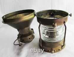 Antique Ship Lantern Maritime Lamp Vintage Nautical Home Factory Cafe Wall Light