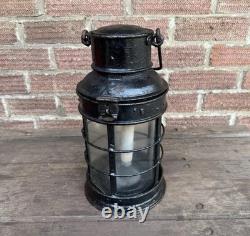 Antique Ship Railway Storm Cabin Lamp Candle Lantern Marine Vintage Light