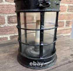 Antique Ship Railway Storm Cabin Lamp Candle Lantern Marine Vintage Light