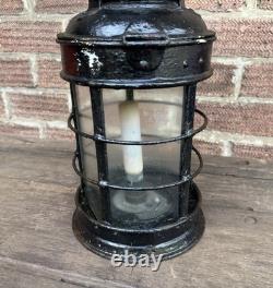 Antique Ship Railway Storm Cabin Lamp Candle Lantern Marine Vintage Light