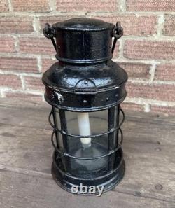 Antique Ship Railway Storm Cabin Lamp Candle Lantern Marine Vintage Light