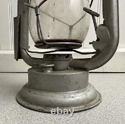 Antique Silver Rustic Early OVB Hibbard Spencer Bartlett Co Kerosene Lantern